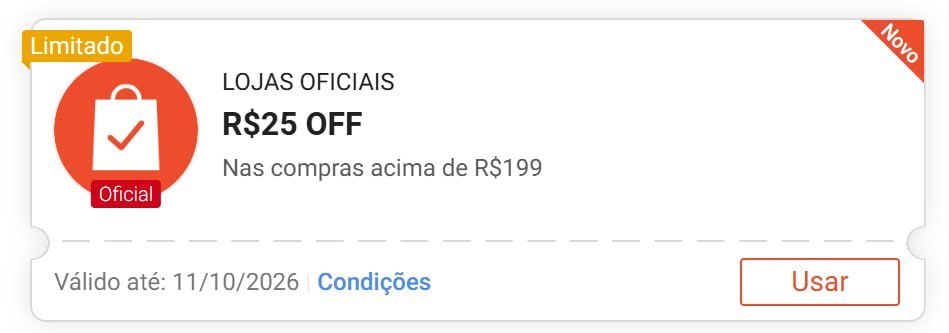 🚨 NOVO CUPOM SHOPEE x LOJAS OFICIAIS 🚨