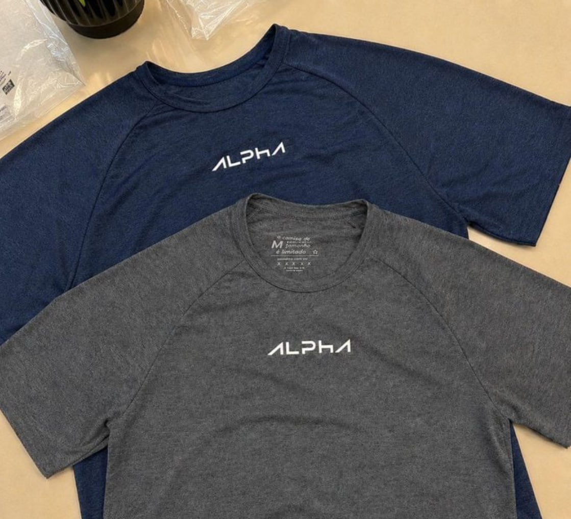 💪 Kit c/ 2 Camisetas New Fluid Dry Alpha