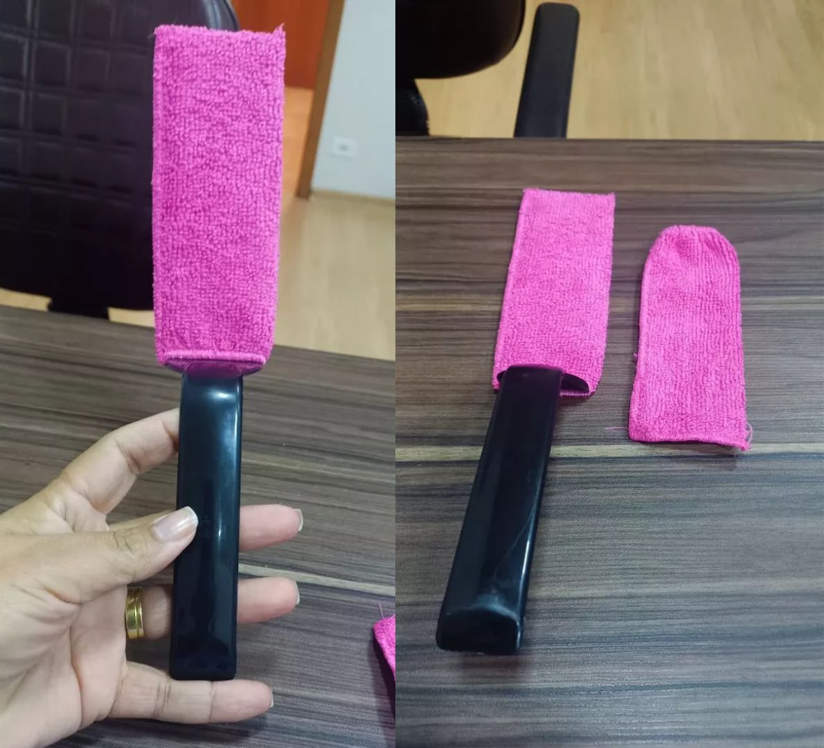✅ Espátula e Refil Limpa Box com Pano de Microfibra