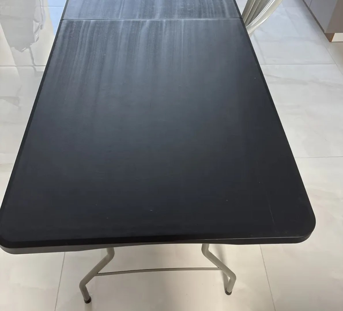 ✅ Mesa Dobrável de Plástico Retangular Para 6 Pessoas 1.80m