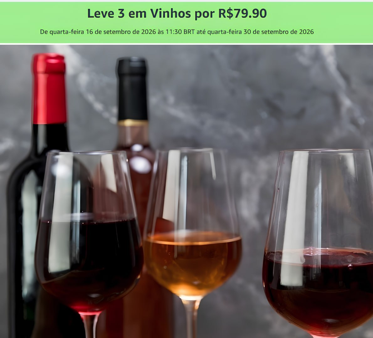🚨 PROMO DE VINHOS NA AMAZONNN