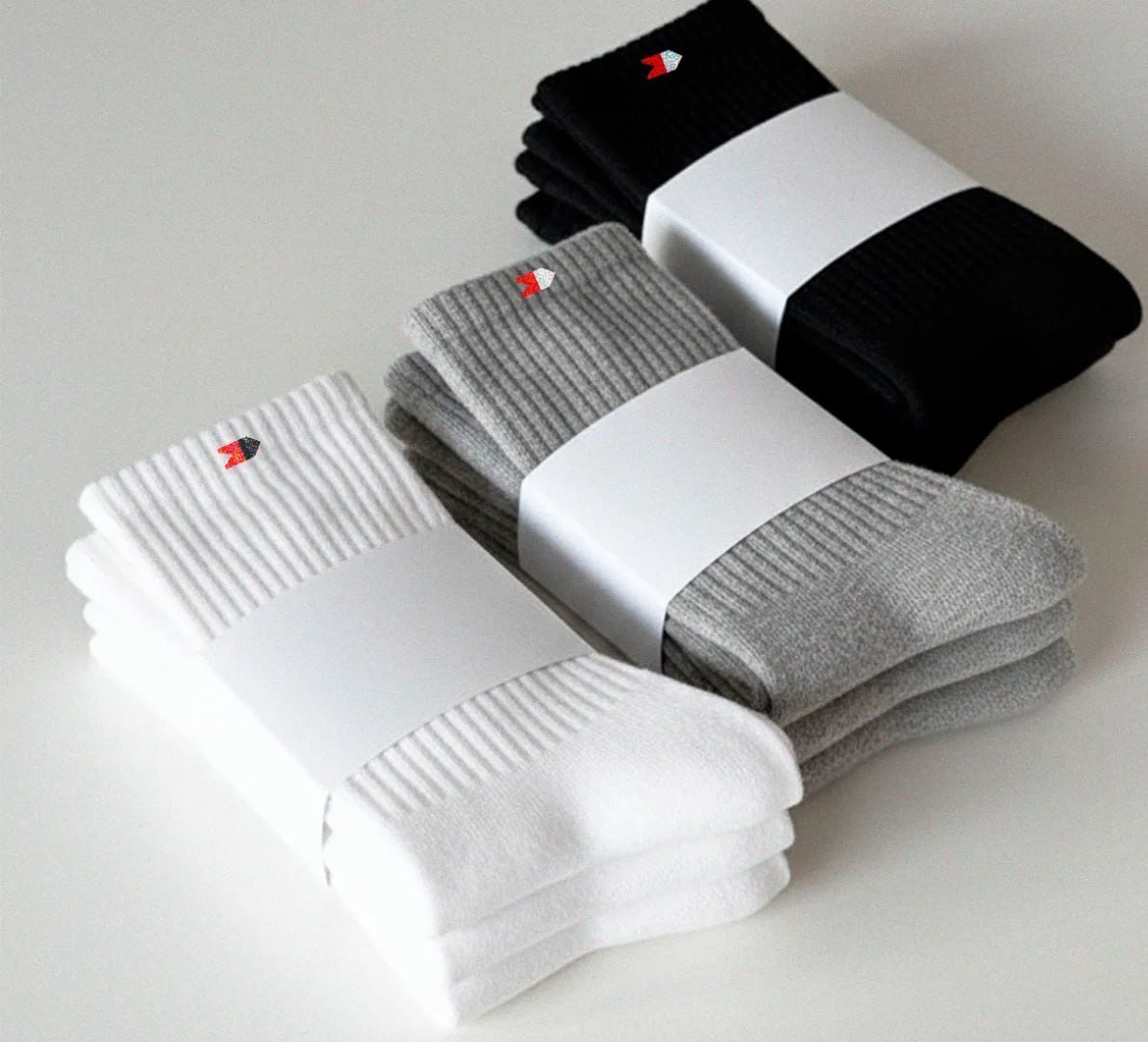 🧦 Kit 15 Pares Meias Sport Algodão Cano Médio Sandrini