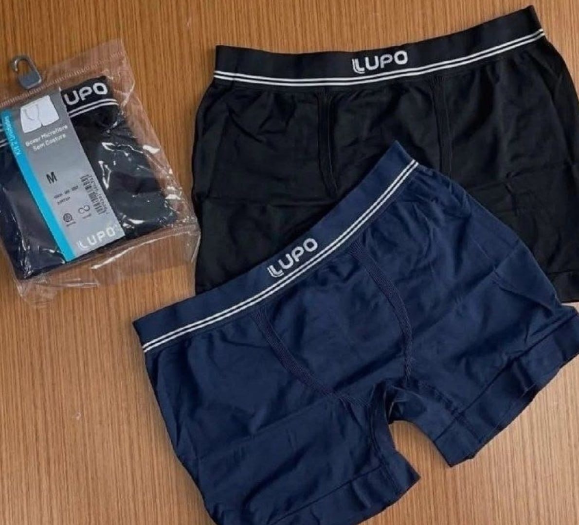🩲 Kit 6 Cuecas Lupo Box Sem Costura Microfibra