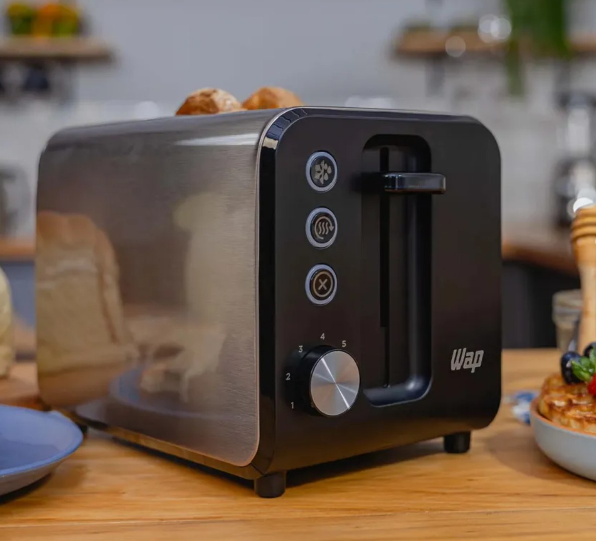 🍞 Torradeira Elétrica WAP WTE1 7 Níveis de Tostagem 900W