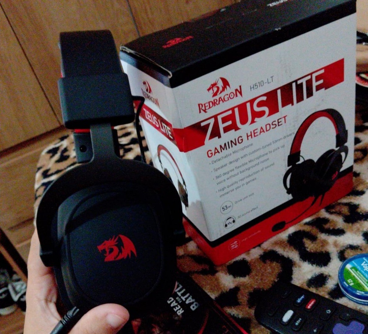 🎧 Headset Gamer Redragon Zeus Lite Drivers 53mm com Microfone Removível
