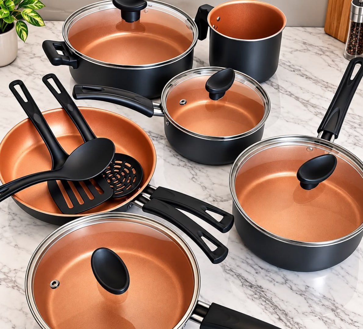š„ Jogo De Panelas Brinox 10 PeƧas Ceramic Life