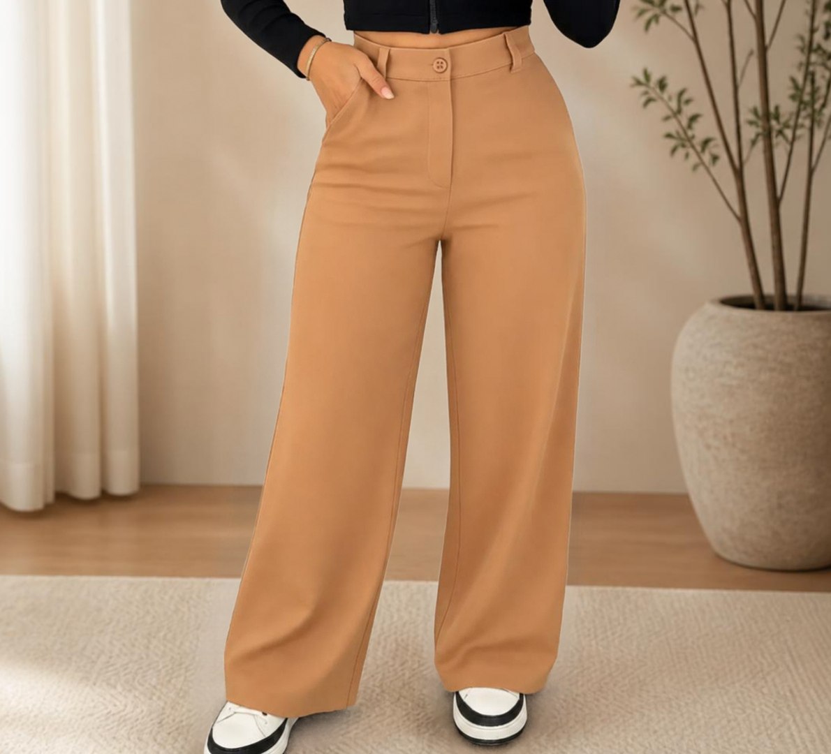 👖 Calça Feminina Pantalona Alfaiataria