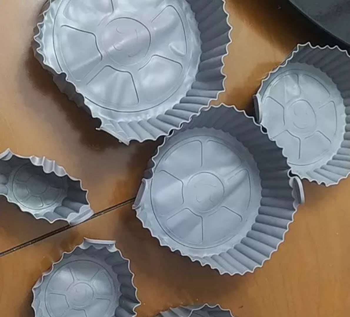 ✅ Kit 6 Formas De Silicone Para Air Fryer Antiaderente (várias cores)