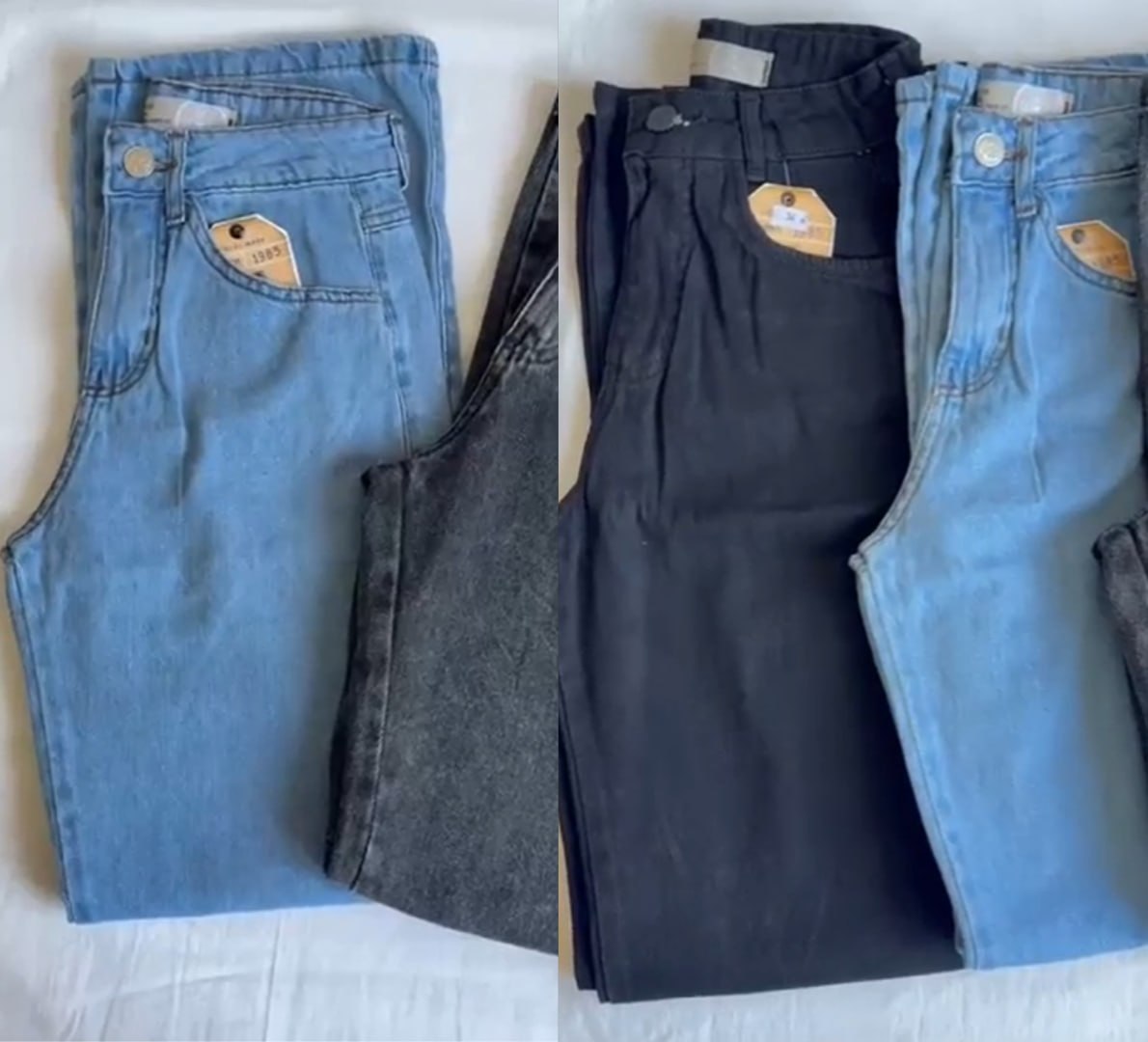👖 Calça Wide Leg Jeans Pantalona