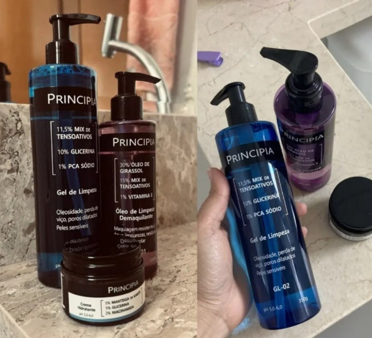 🧴 Principia Kit Limpeza E Hidratação (Ch-01 + Ol-01 + Gl-02)
