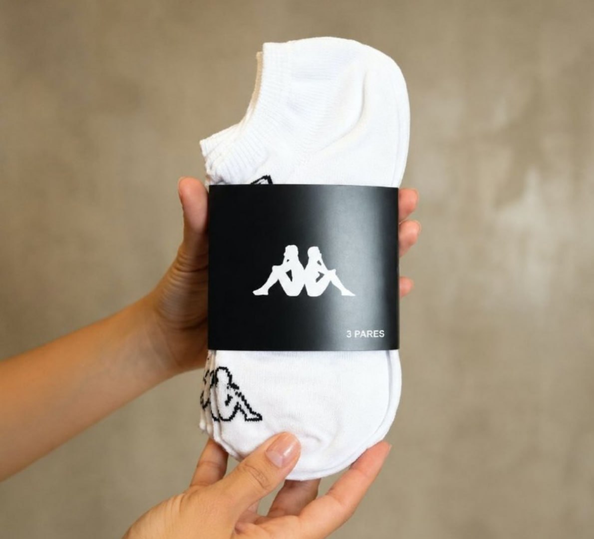🧦 Kit 9 Pares Meias Kappa Soquete Invisível (2 cores)