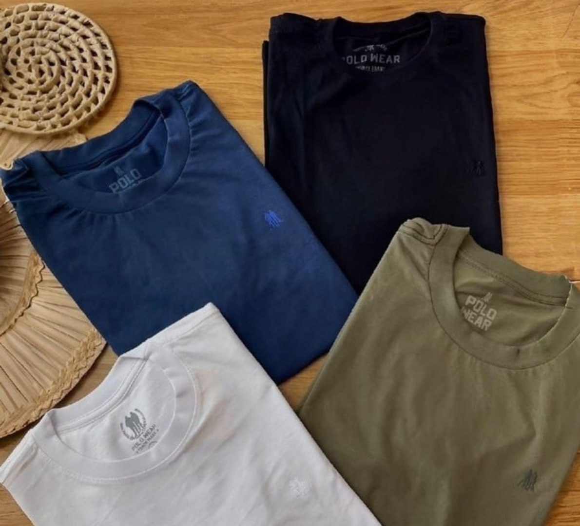 👕 Kit 4 Camisetas Polo Wear Sortido