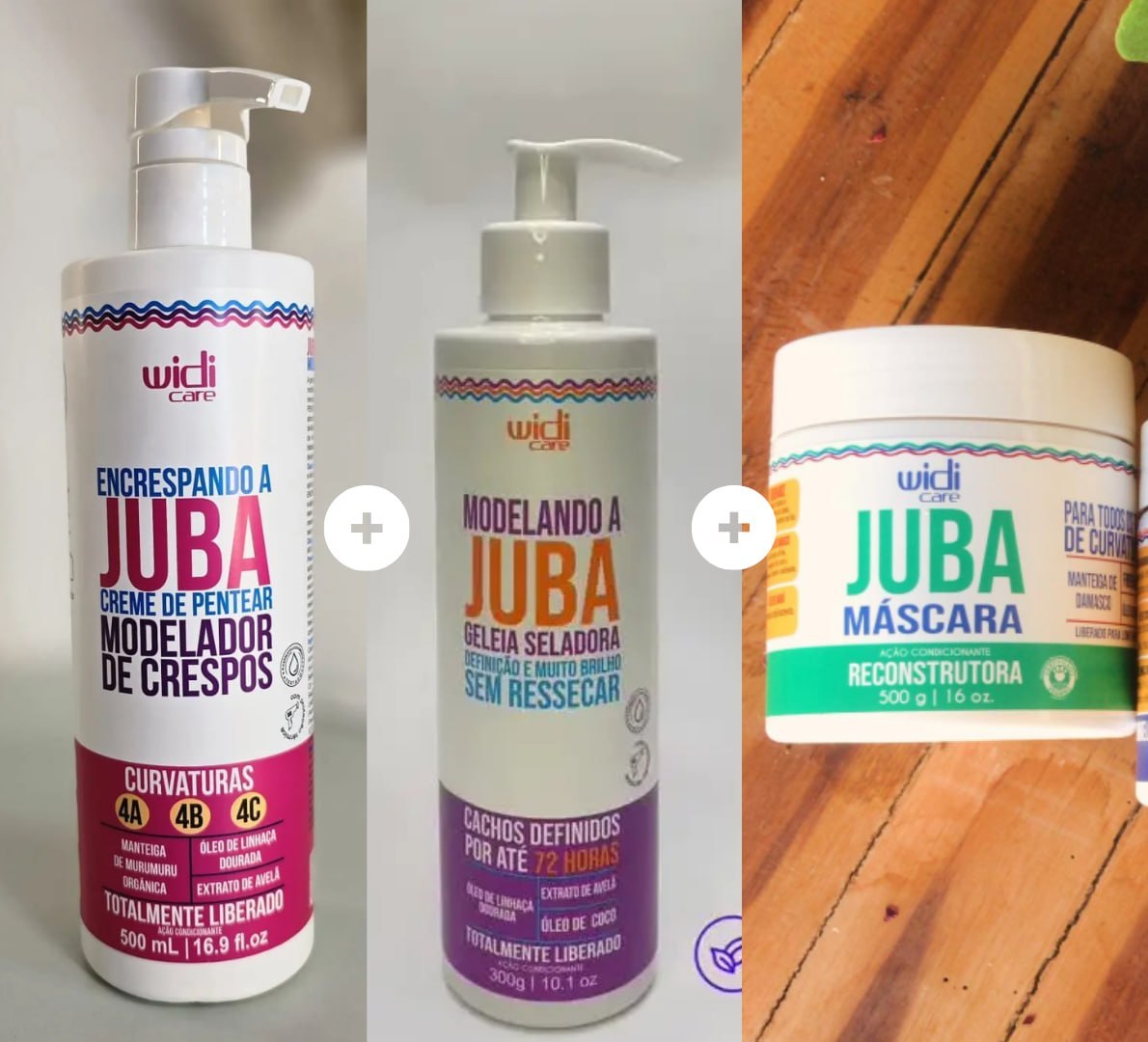 🤩 Widi Care Kit (Creme + Geleia + Máscara Reconstrutora)