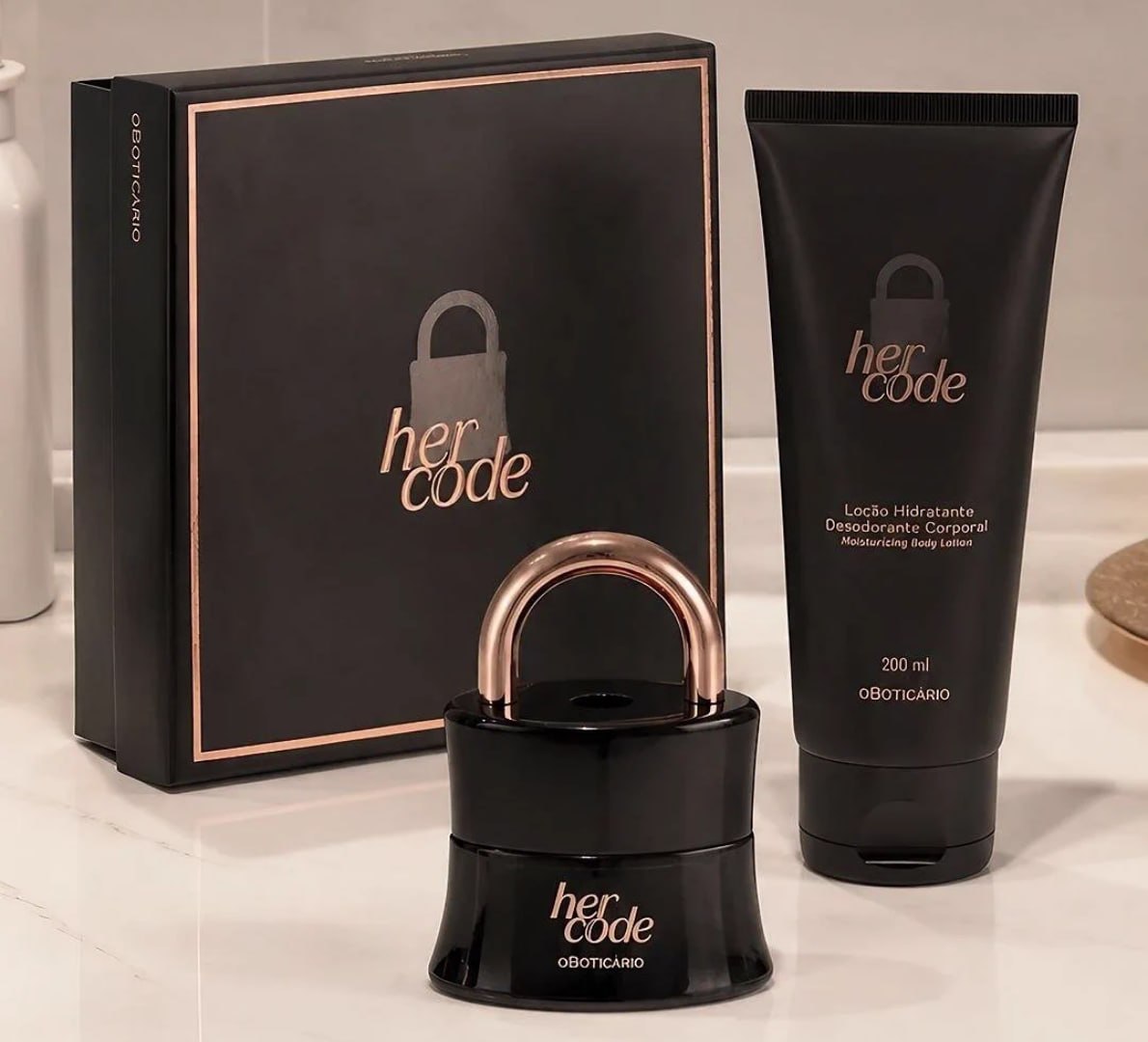 🔒 Her Code Eau De Parfum 50ml + Loção Corporal 200ml