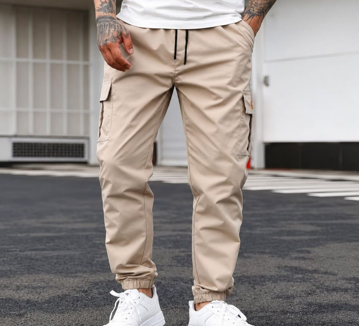 👖 Calça Jogger Cargo Sarja