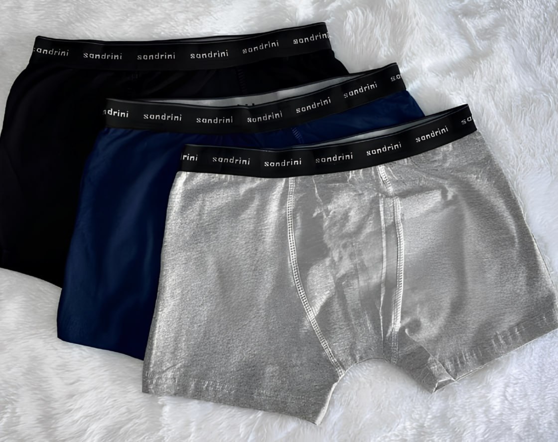 🩲 Kit 10 Cuecas Sandrini Boxer Algodão - Tamanho G