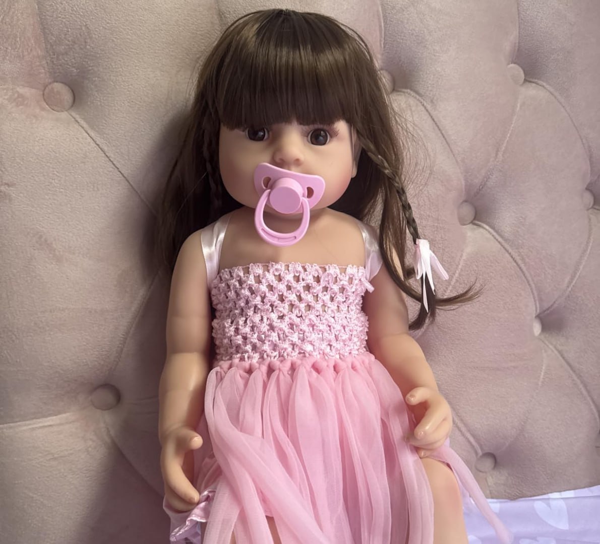 👶 Bebê Reborn 100% Silicone 55CM