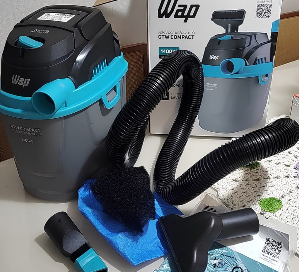 ✅ Aspirador de Pó e Líquido Portátil Wap 1400w 5,5l 220v