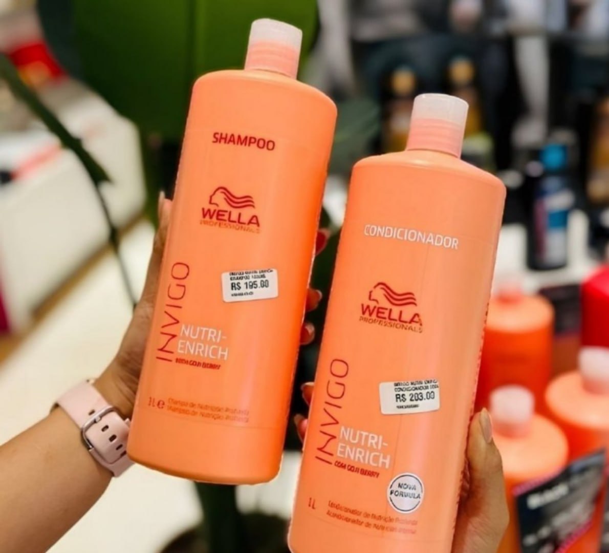 👩 Kit Wella Invigo Nutri Enrich Shampoo e Condicionador 2L