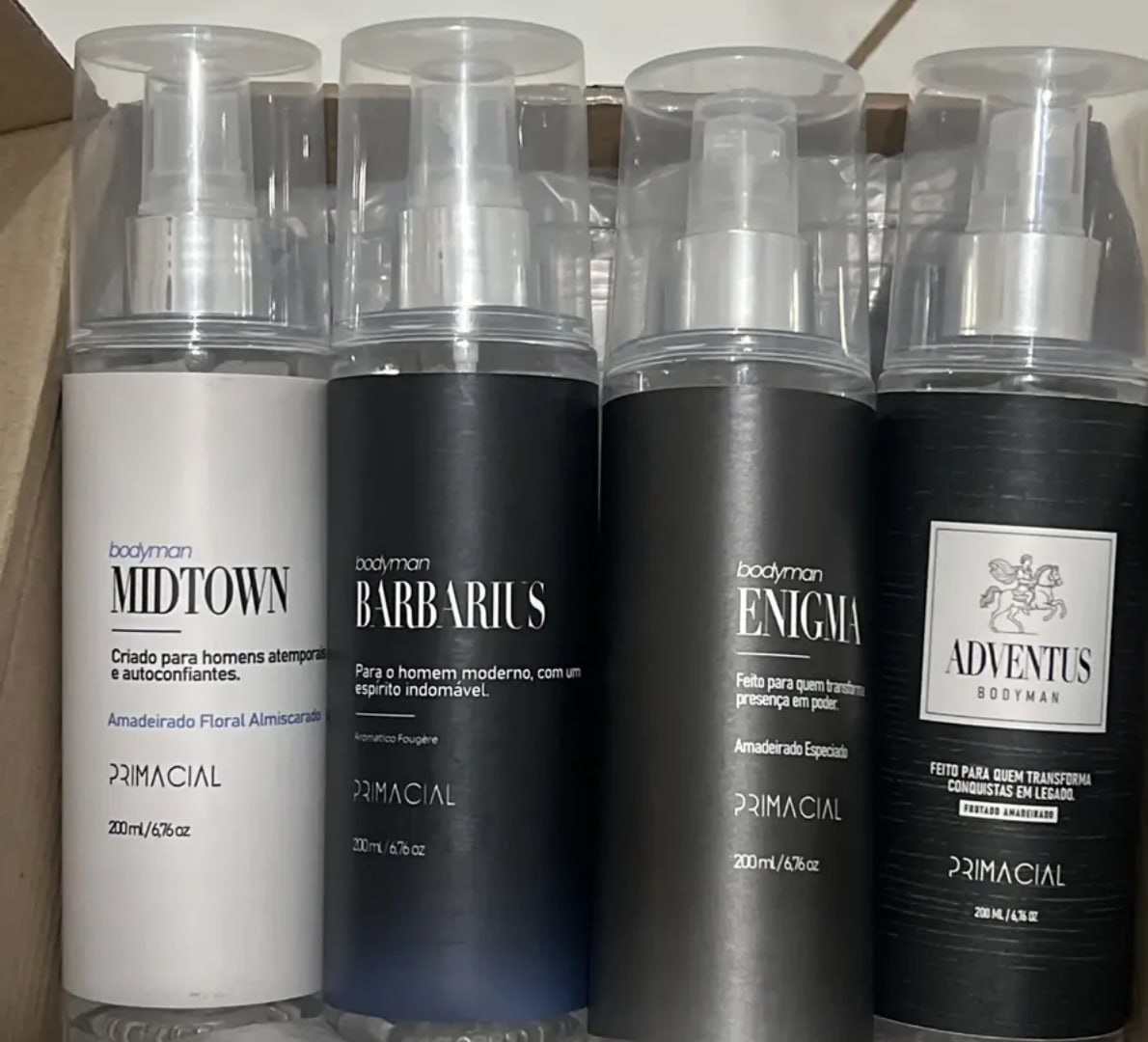 💨 Kit 4 Body Splash (Enigma, Midtown, Barbarius, Adventus) - Primacial