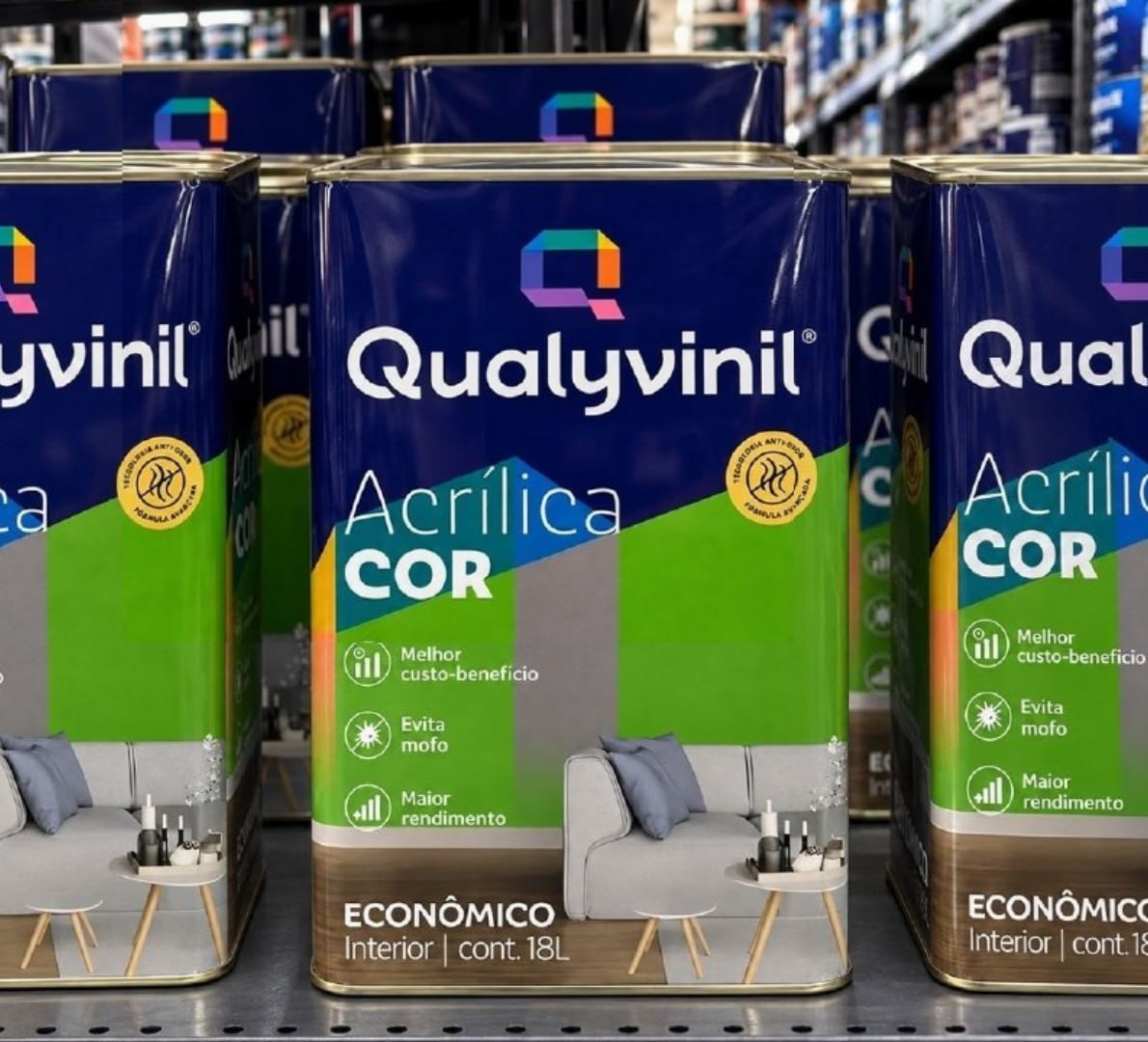 🎨 Tinta Antimofo Acrílica Qualyvinil