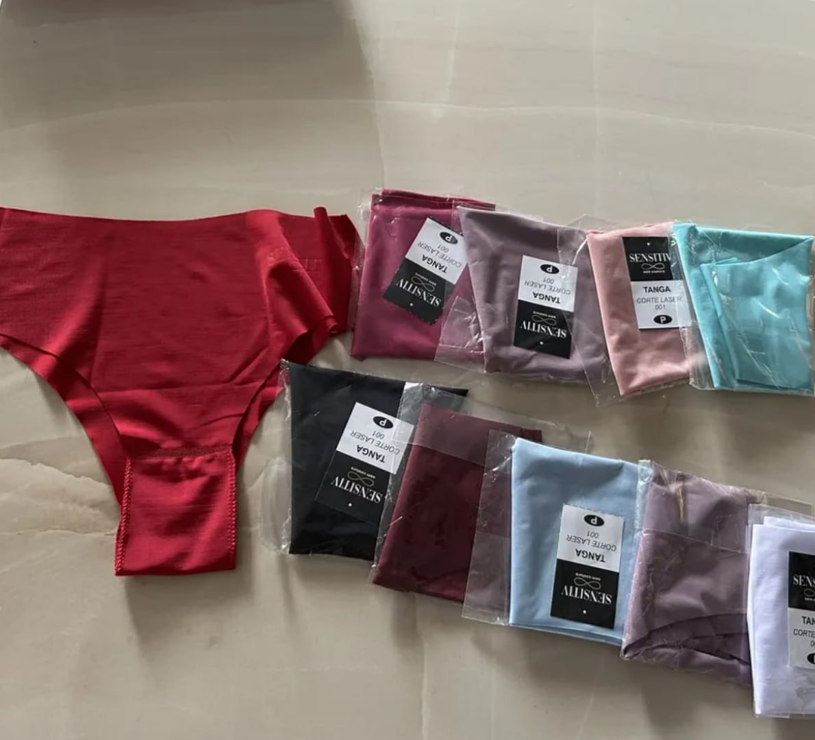 ✅ Kit 10 Calcinhas Tanga Sem Costura