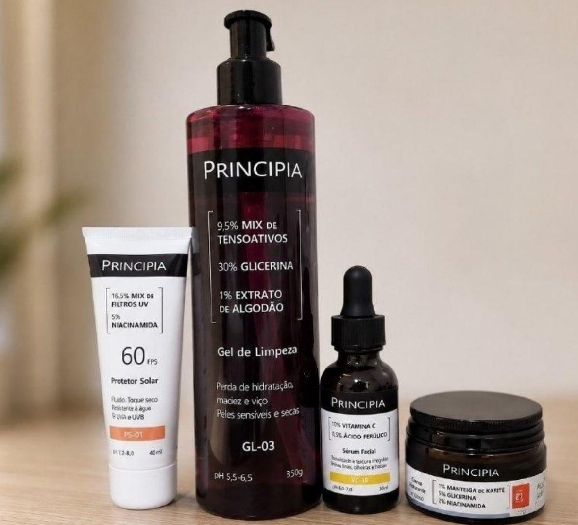🧴 Principia Kit Essencial GL-03 + CH + VC + PS