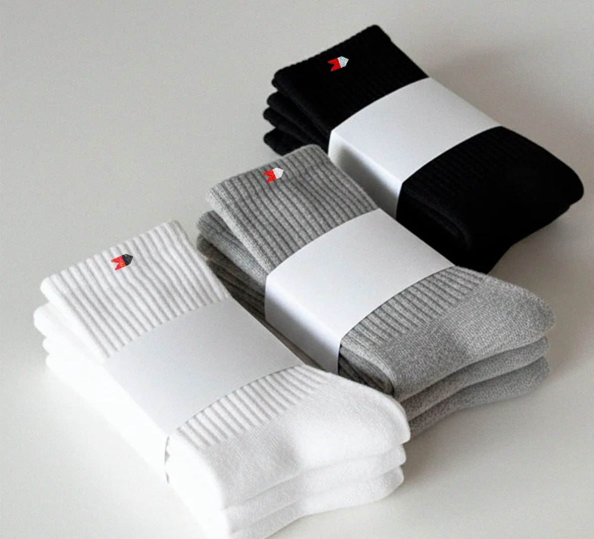 🧦 Kit 15 Pares Meias Algodão Cano Médio Sandrini