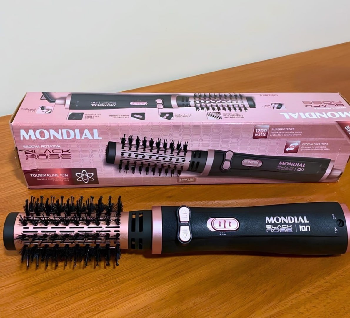 👩 Escova Rotativa Mondial Ceramica Tourmaline