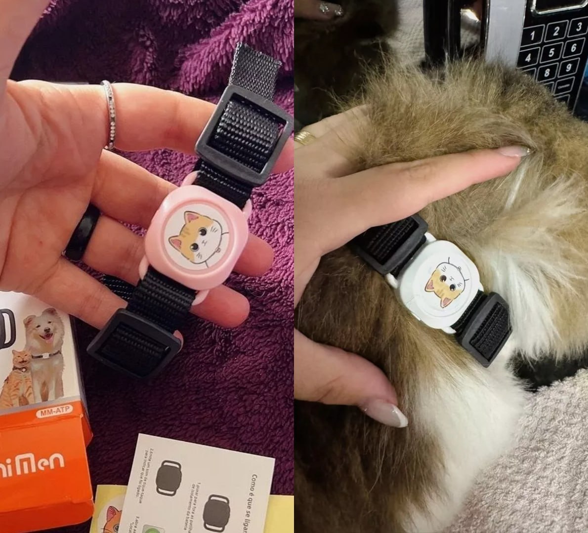 🐶 Rastreador Pet com Coleira – Compatível com Apple