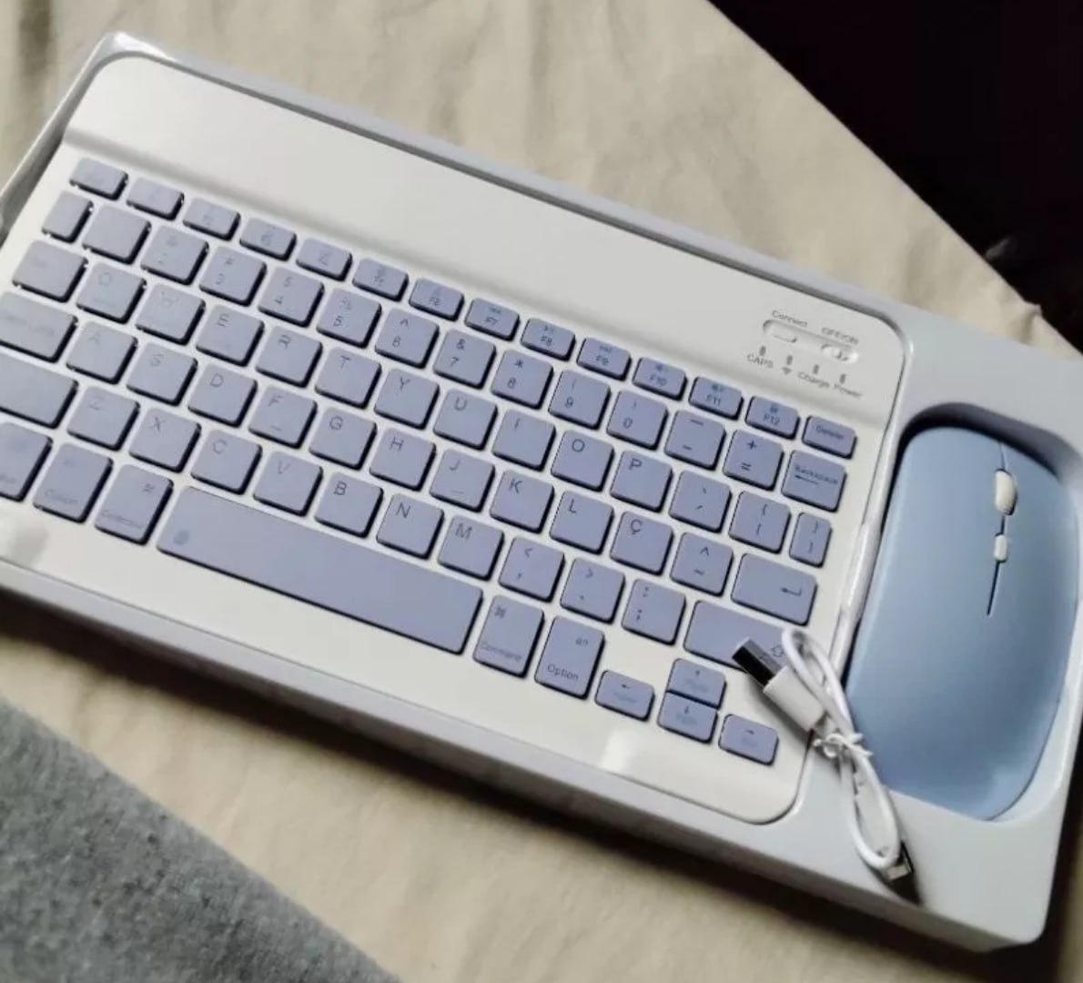 ⌨️ Kit Teclado e Mouse Sem Fio Bluetooth (várias cores)