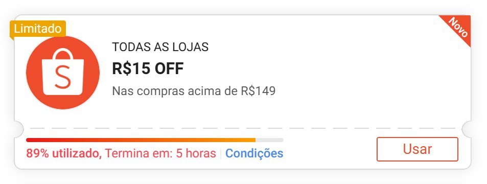 🚨 NOVO CUPOM SHOPEE 🚨