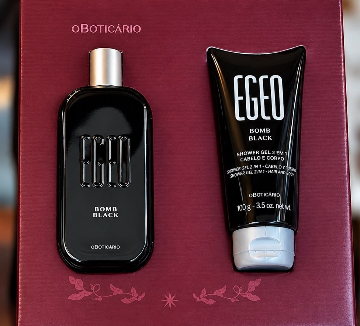 ✅ Kit Presente Egeo Bomb Black (2 Itens) O Boticário