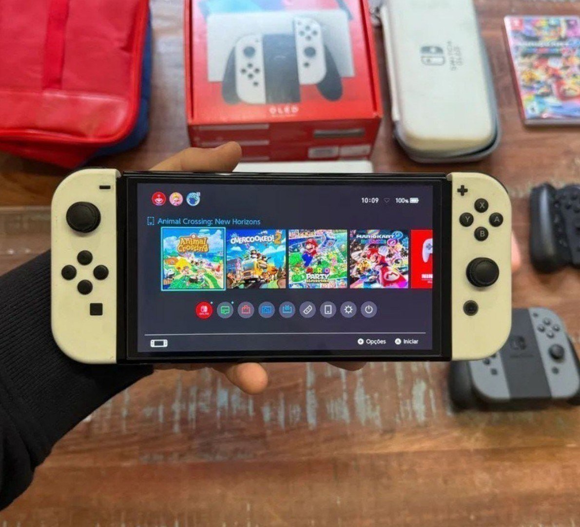 🎮 Bundle Nintendo Switch OLED + Super Mario Bros. Wonder + 3 Meses de Assinatura Nintendo Swit...
