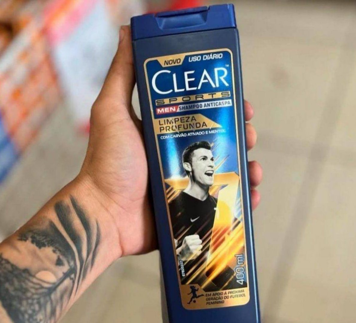 🫧 Clear Sports Men Shampoo Anticaspa Limpeza Profunda 400ml