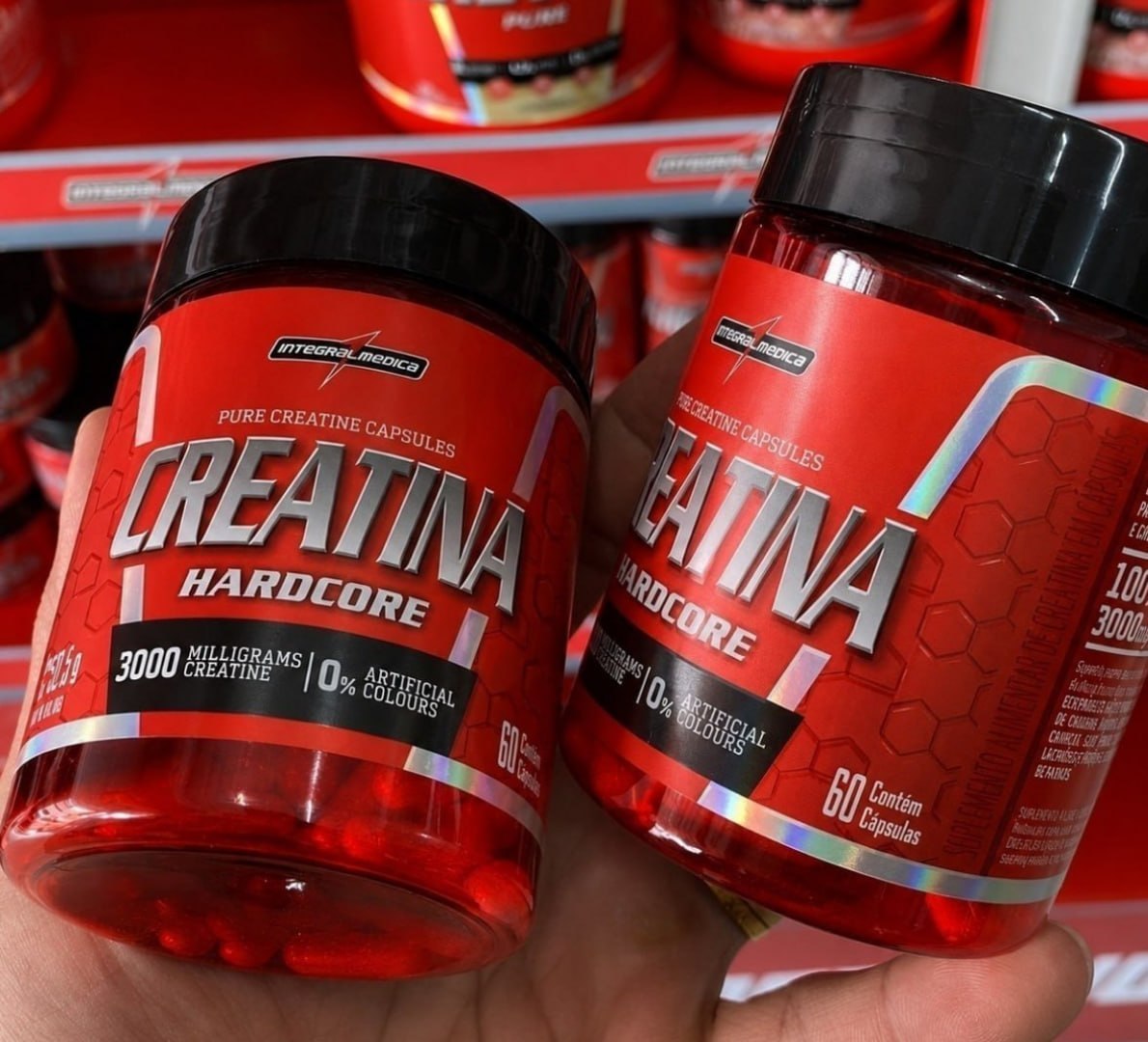 💪 Creatina Hardcore Integralmedica 60 Cáps Pura Monohidratada