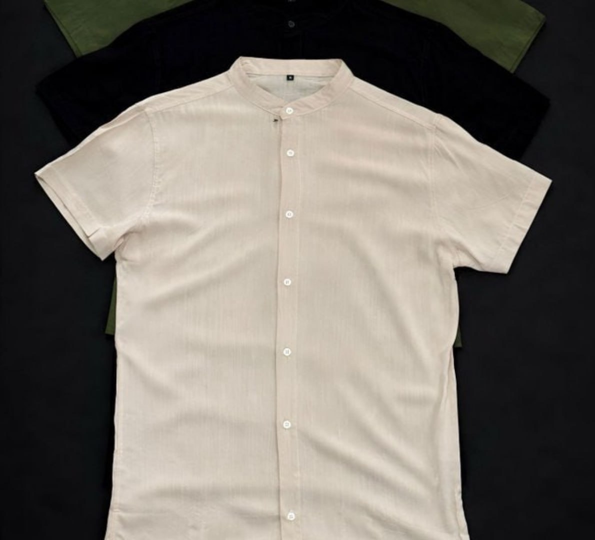 👚 Camisa Gola Padre Manga Curta Social