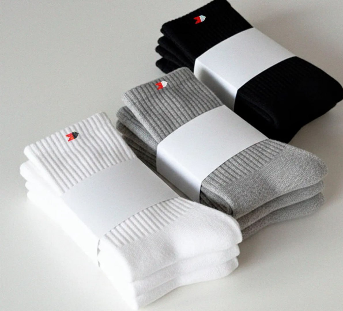 🧦 Kit 15 Pares Meias Algodão Cano Médio Sandrini