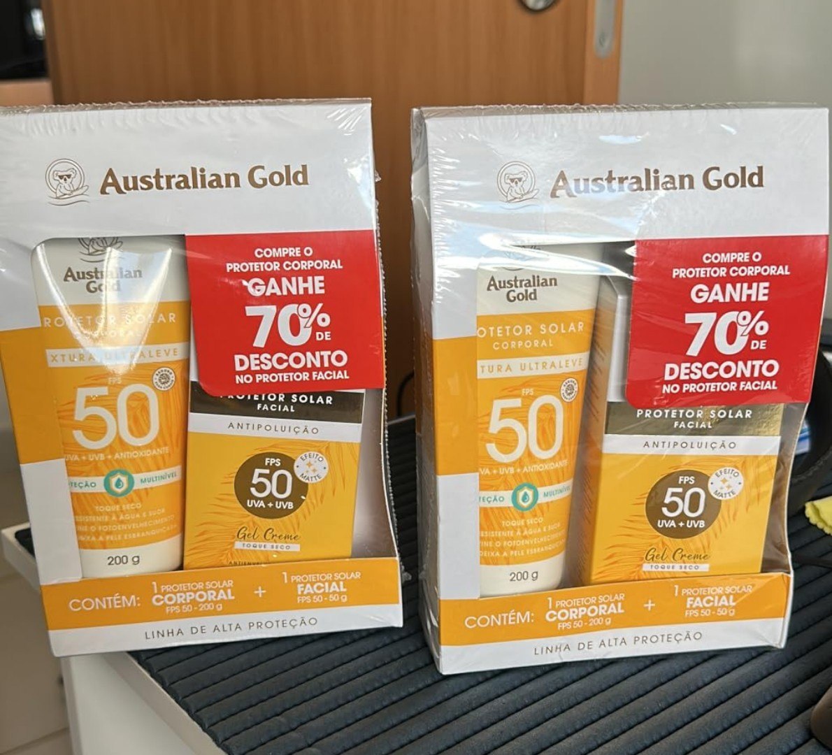 ☀️ Promopack Protetor Solar Corporal e Facial Australian Gold FPS 50