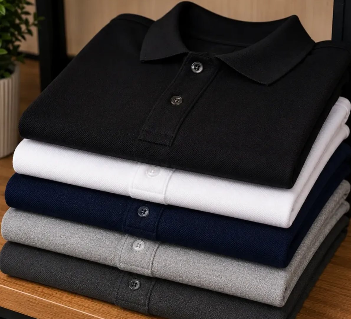 👕 Kit 5 Camisas Gola Polo Blusa Slim Piquet