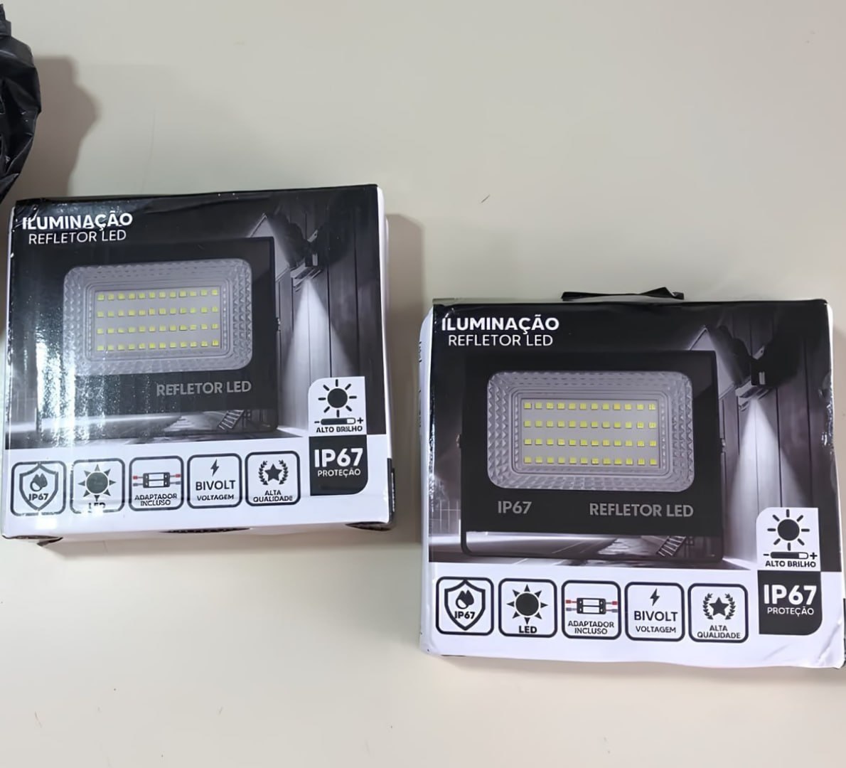 💡 kit 2 Refletor Led 200w Holofote Bivolt