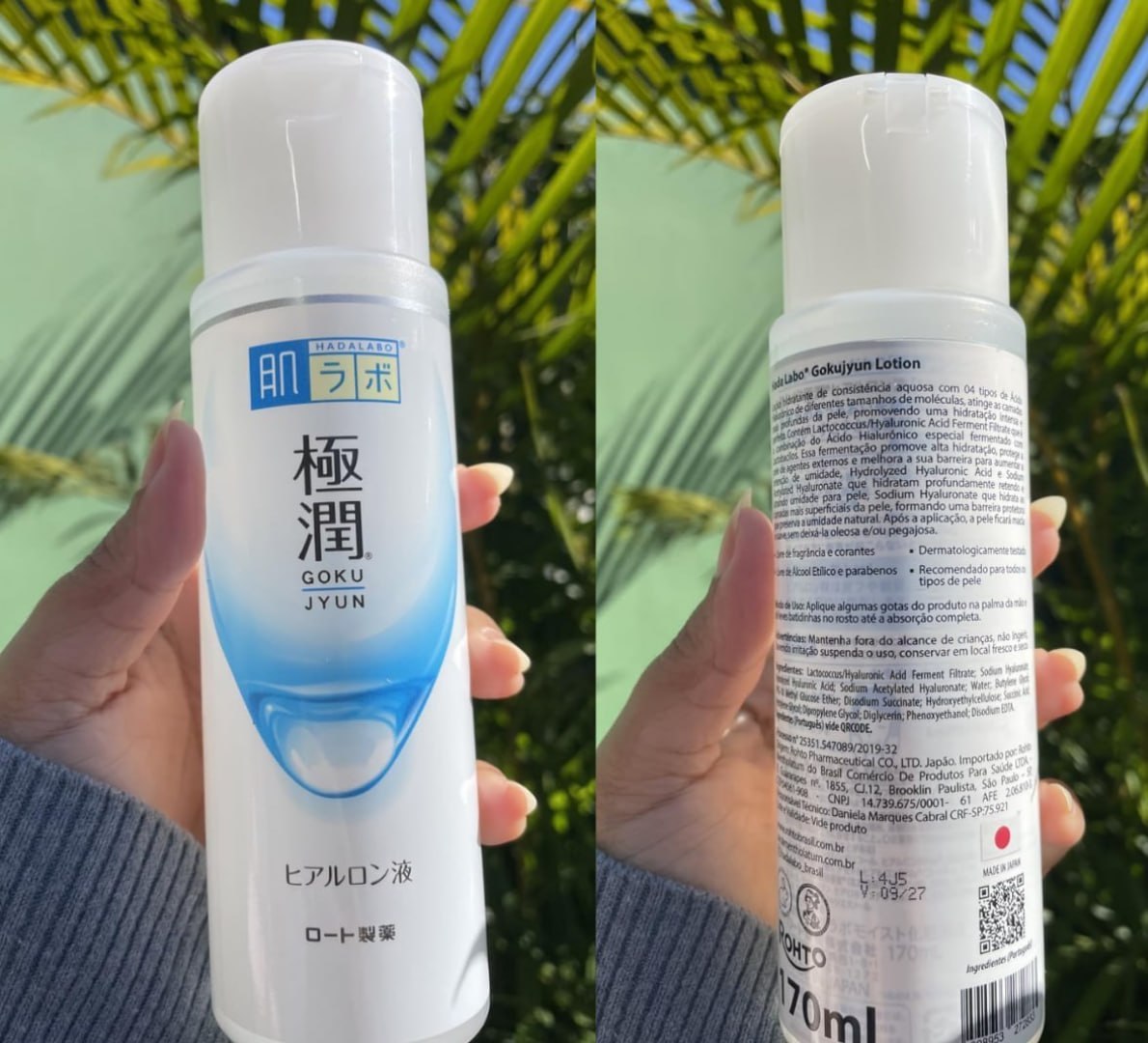 ✅ Hada Labo Gokujyun – Loção Hidratante com Ácido Hialurônico, 170ml