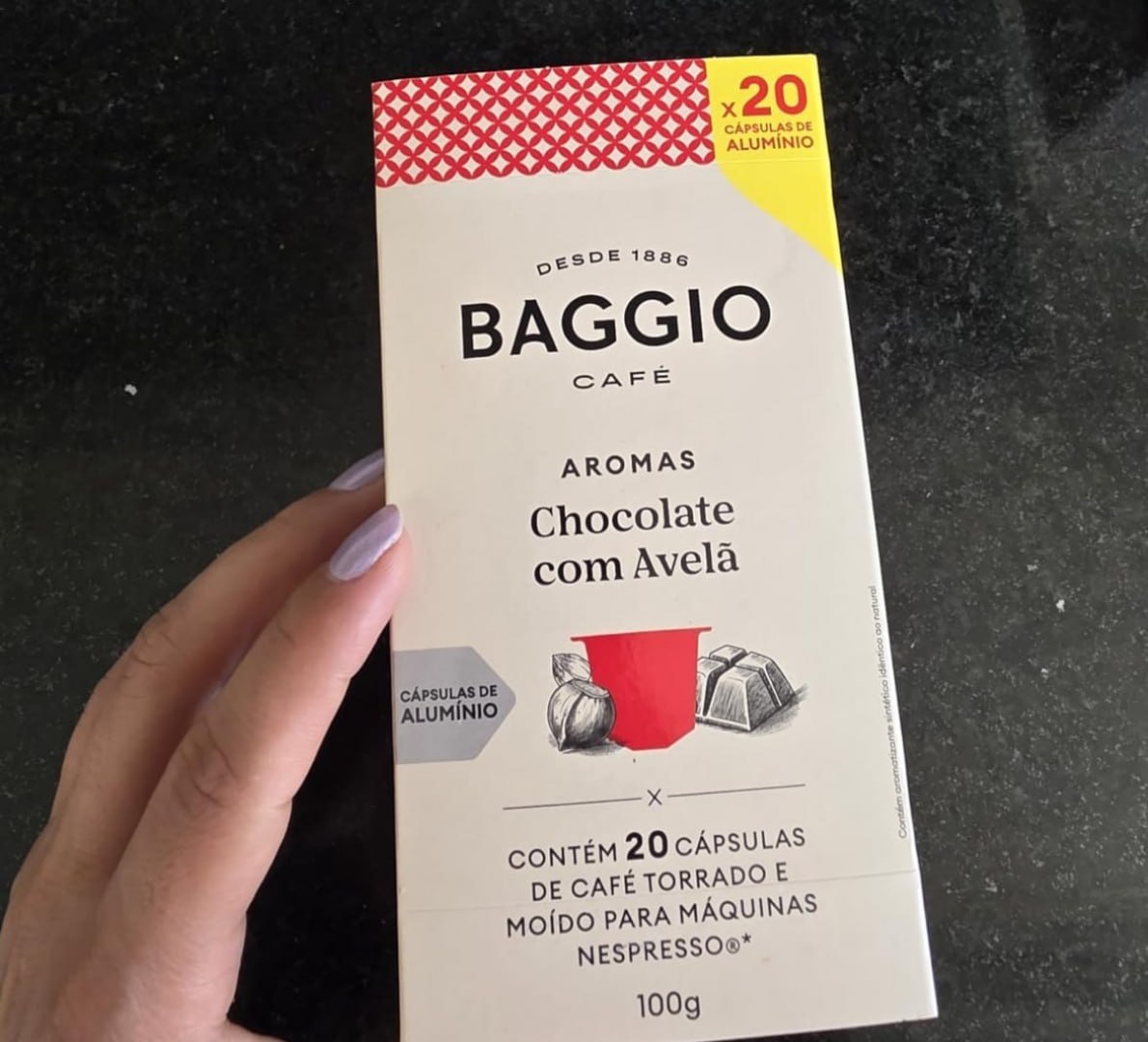 ☕️ Baggio Café Aroma Chocolate Com Avelã 10 Cápsulas