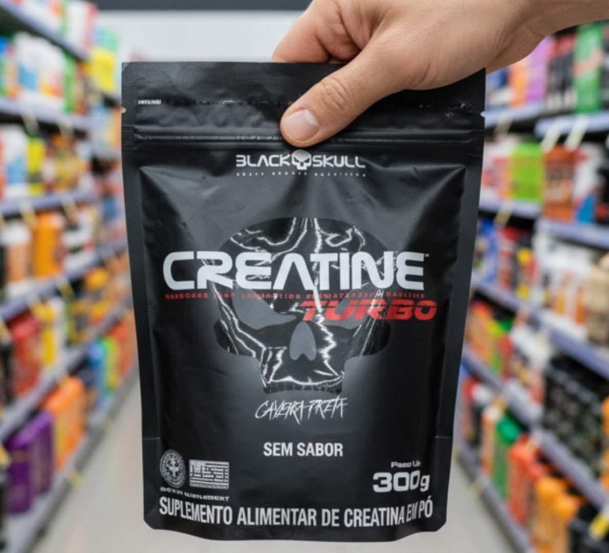 💪 Creatine Turbo BlackSkull Creatina Monohidratada em pó 300g