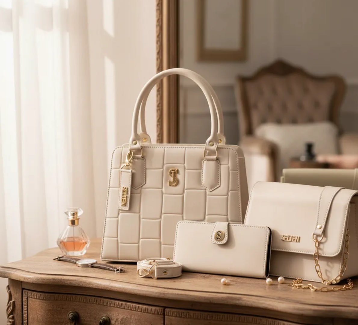 👜 Kit 3 Bolsas Selten