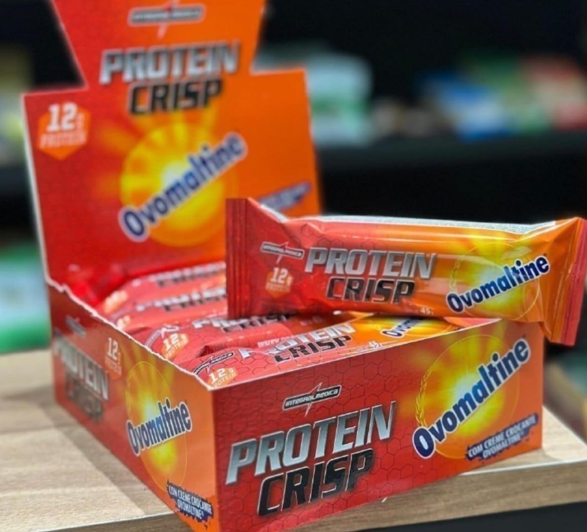 💪 Barra de Proteína Crisp sabor Ovomaltine x 45g de 12 un