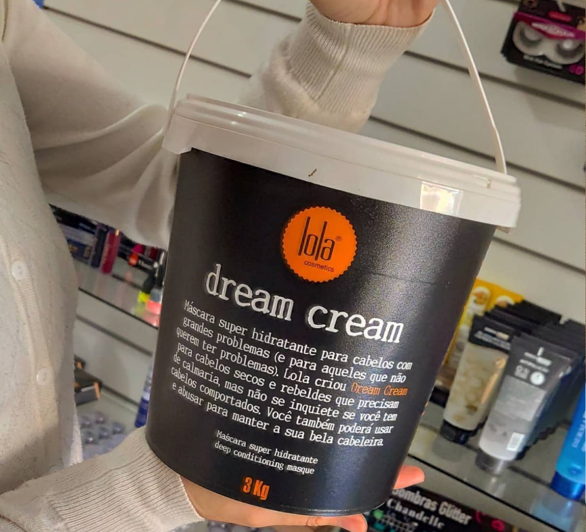 🧴 Dream Cream Máscara Profissional 3kg, Lola Cosmetics