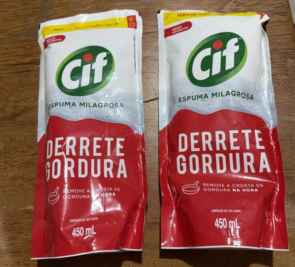 ✅ Refil Limpador Especialista CIF Derrete Gordura 450mL