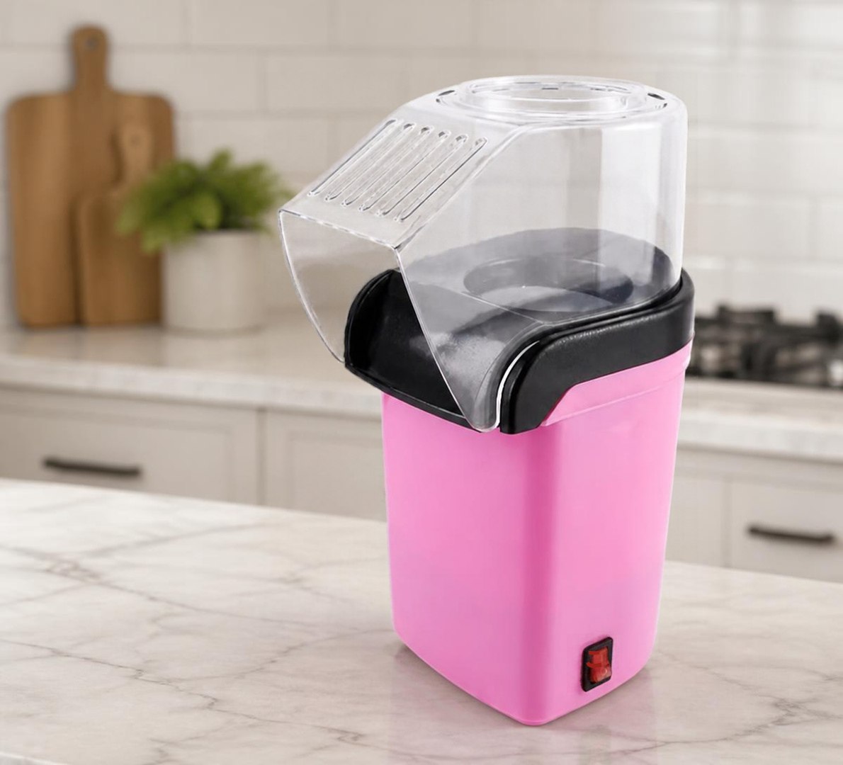 🍿 Pipoqueira Elétrica Sem Óleo 1200W 220V Cor Rosa