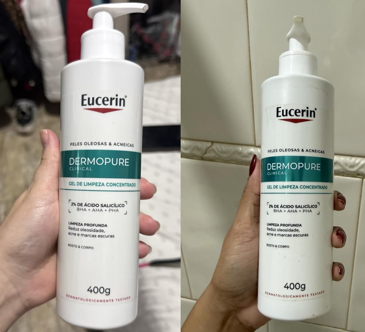 🫧 EUCERIN Gel de Limpeza Facial AntiAcne DermoPure Clinical 400ml